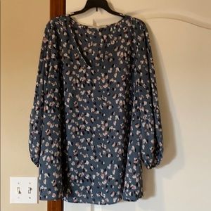 Slate blue boutique blouse size 3x